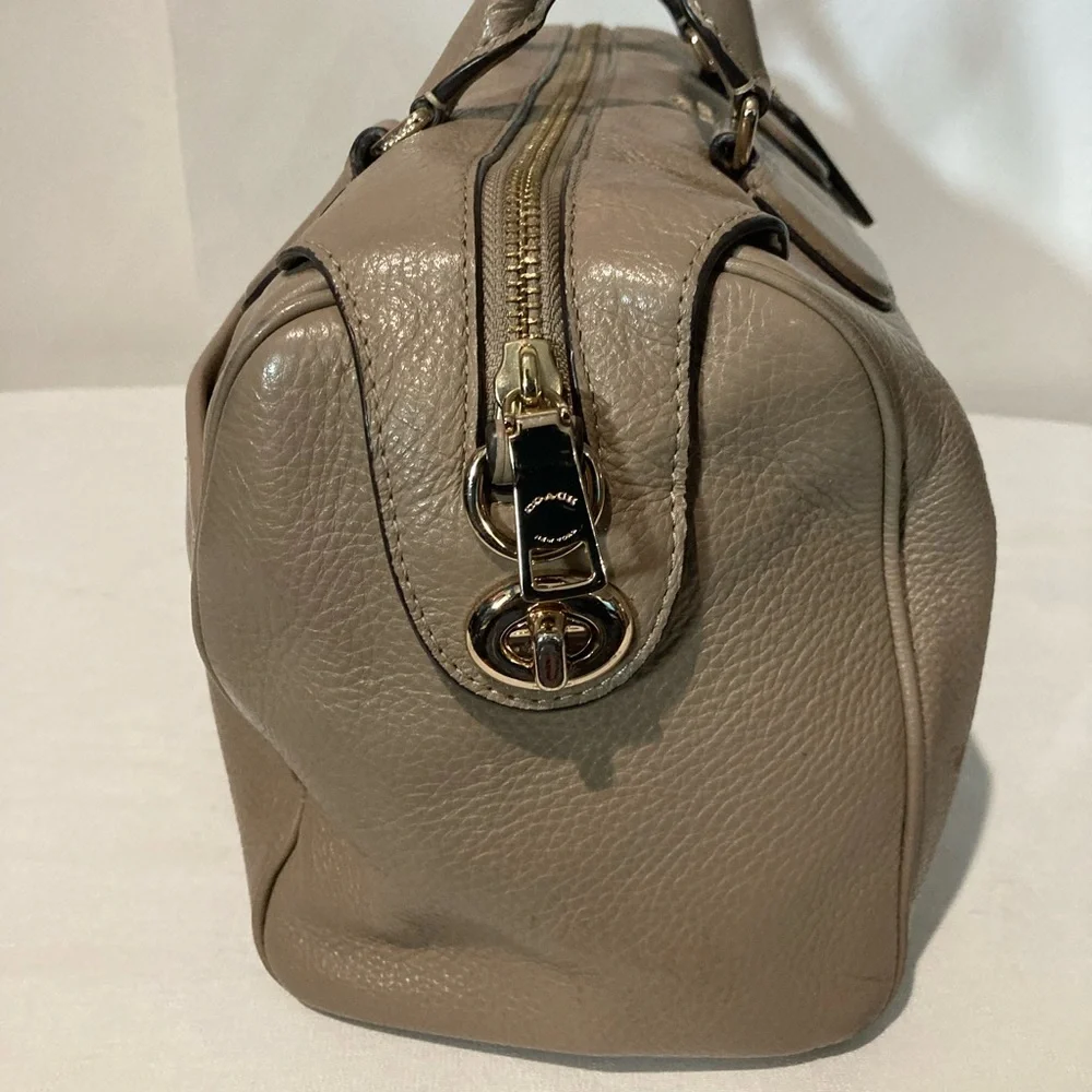 Coach Leather Tan Satchel - Picture 4 of 14